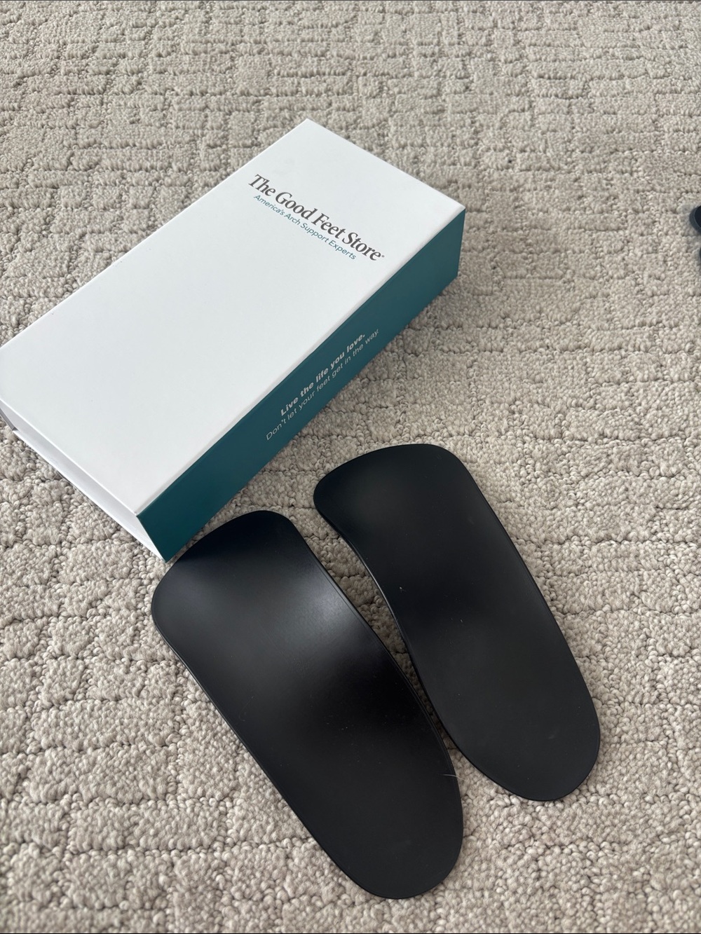 The Good Feet Store Black Orthotic Arch Supports